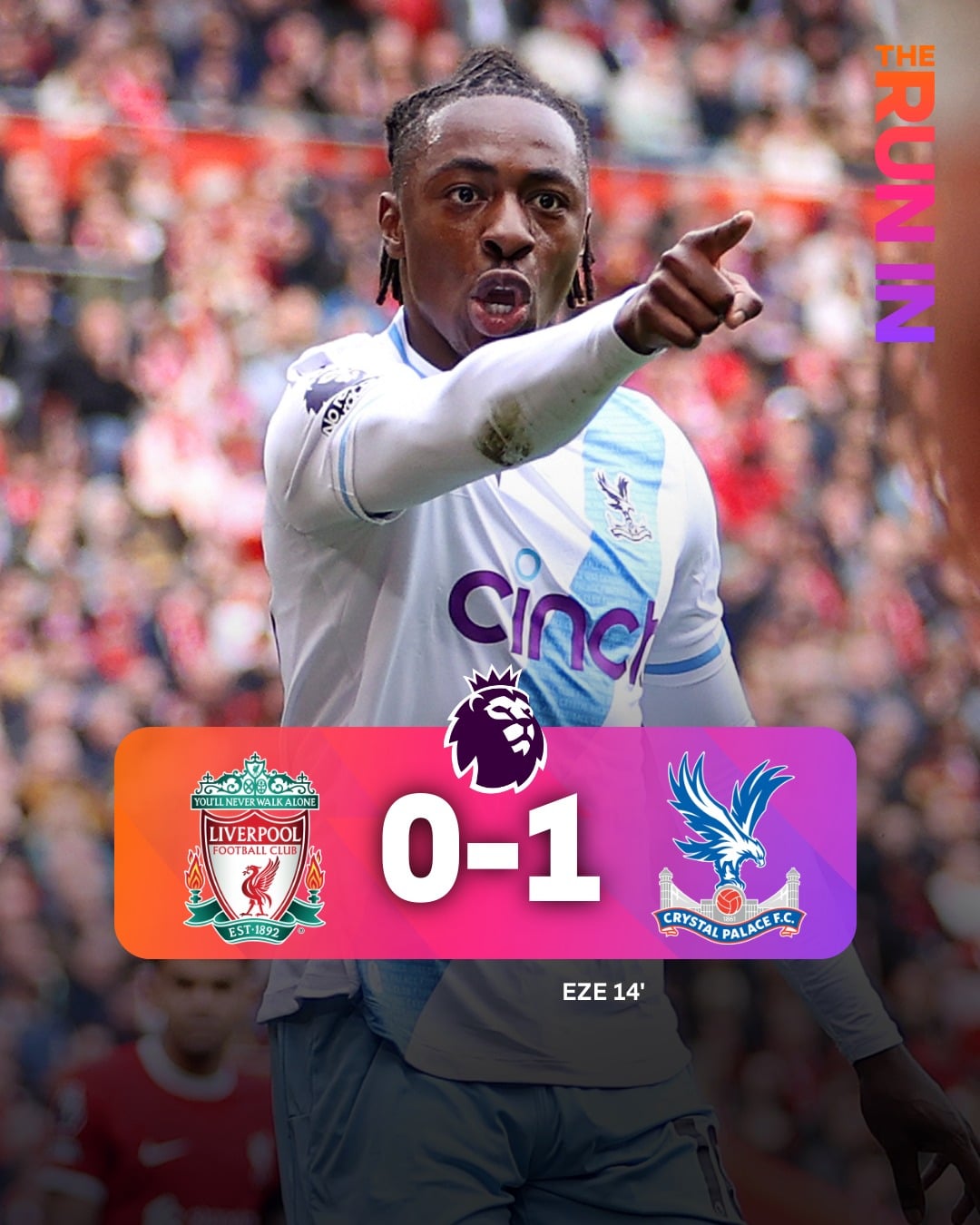 ผลบอลล่าสุด พรีเมียร์ลีก ลิเวอร์พูล พาเลซ