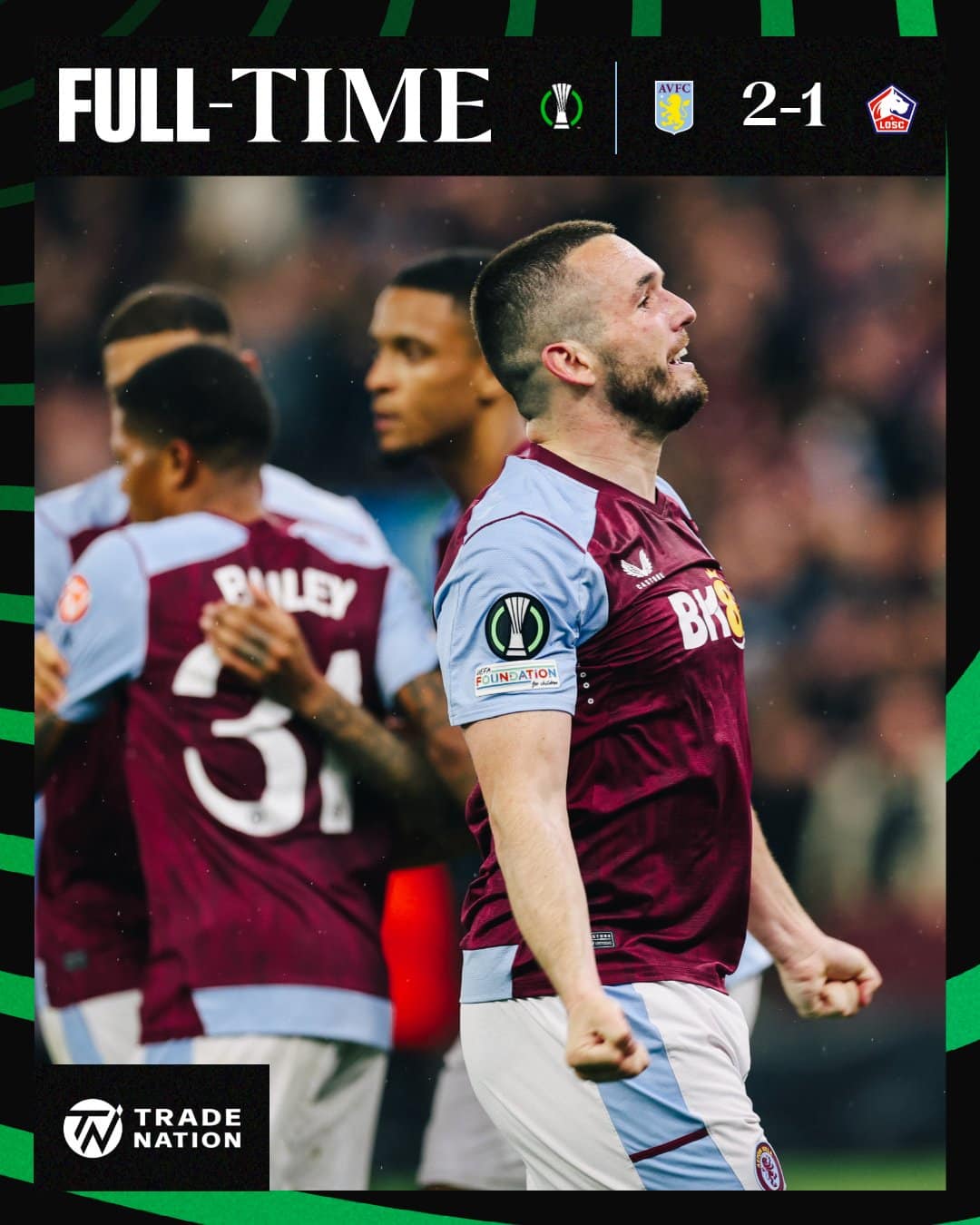 ผลบอลเมื่อคืนนี้ ยูโรปา คอนเฟอเรนซ์ วิลล่า ลีลล์