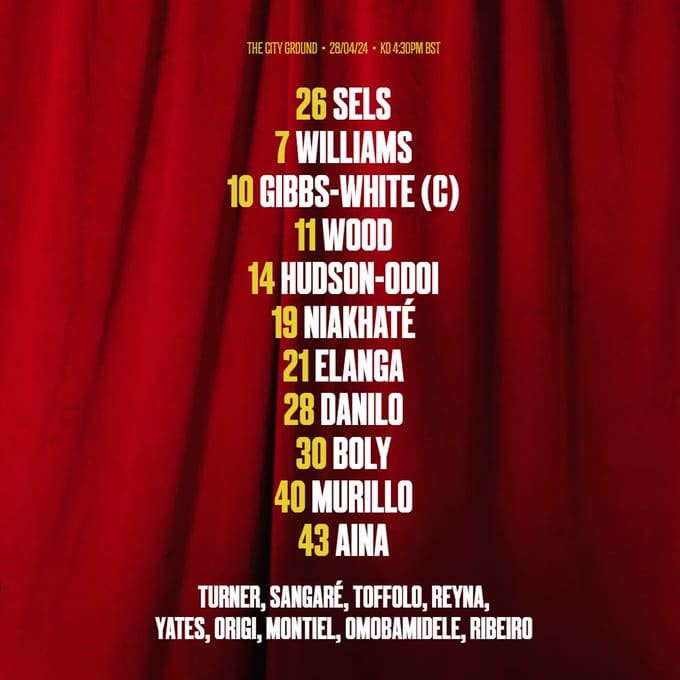 11 ตัวจริง ฟอเรสต์ แมนซิตี้