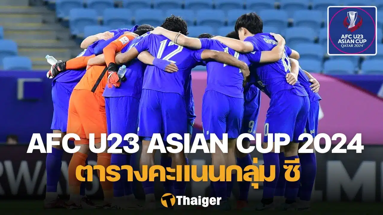 ตารางคะแนน AFC U23 Asian Cup 2024 กลุ่มซี