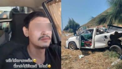 ขับกระบะไลฟ์สดเสียชีวิต