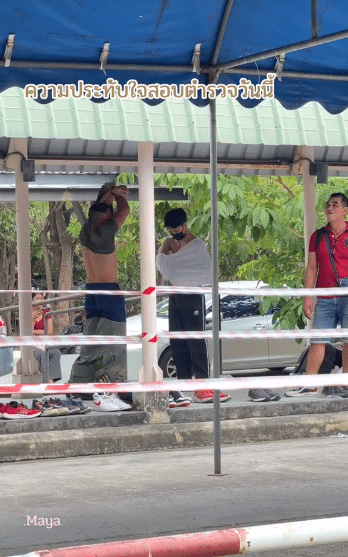 ตร.ให้นักเรียนยืมเสื้อ