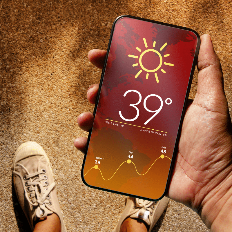 ประเทศไทยมีอากาศร้อนและมีฟ้าหลัวในตอนกลางวัน ฝนตกบ้างบางพื้นที่ อุณหภูมิสูงสุด 42 องศา