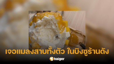ภาพชวนอ้วก เจอ 'แมลงสาบ' ทั้งตัว ในบิงซูร้านดัง ขอเงินคืน แต่โดนหักเซอร์วิสชาร์จ