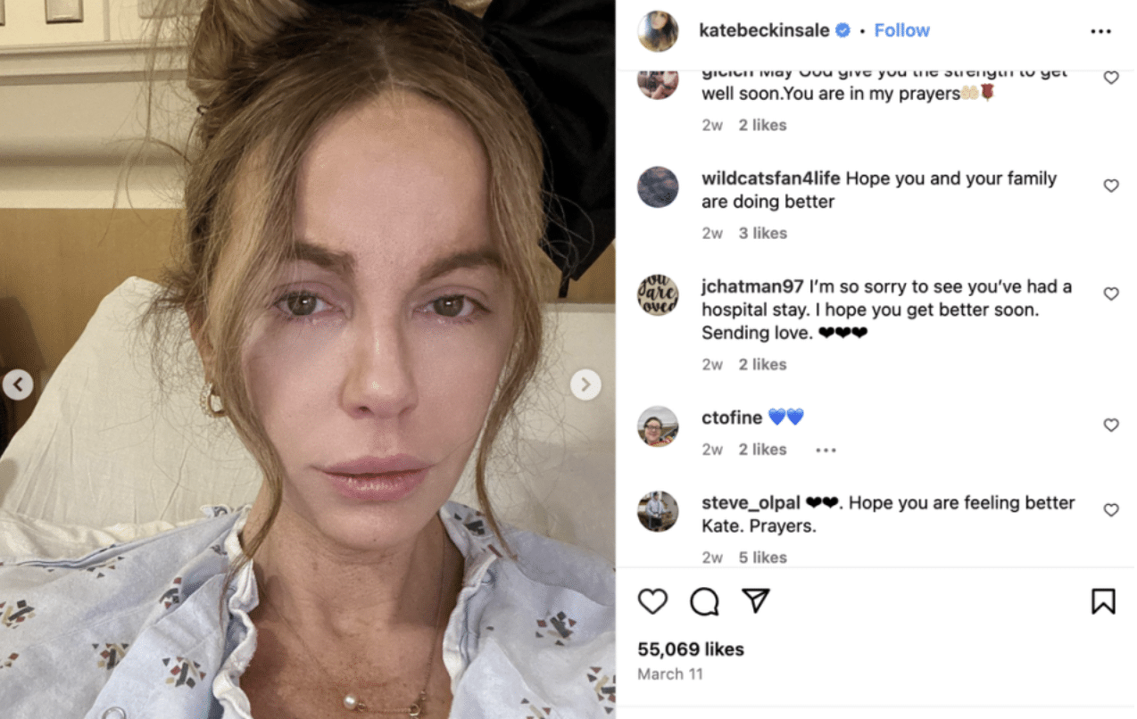 เคท โพสต์ภาพนอนร้องไห้ในโรงพยาบาล