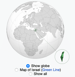 อิสราเอลในแผนที่โลก