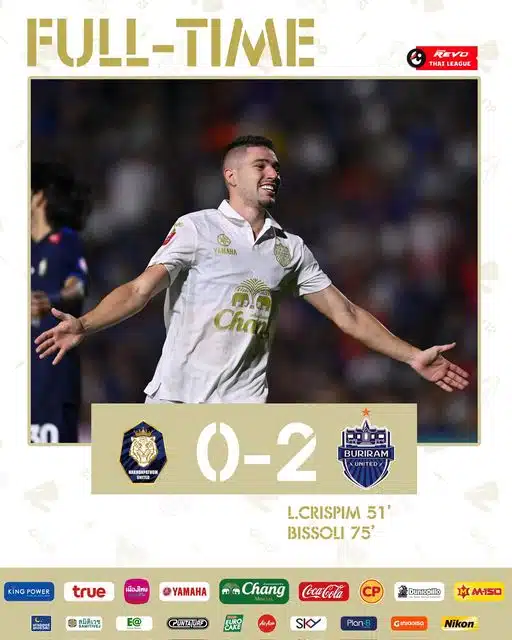 ผลบอลล่าสุด ไทยลีก นครปฐม บุรีรัมย์