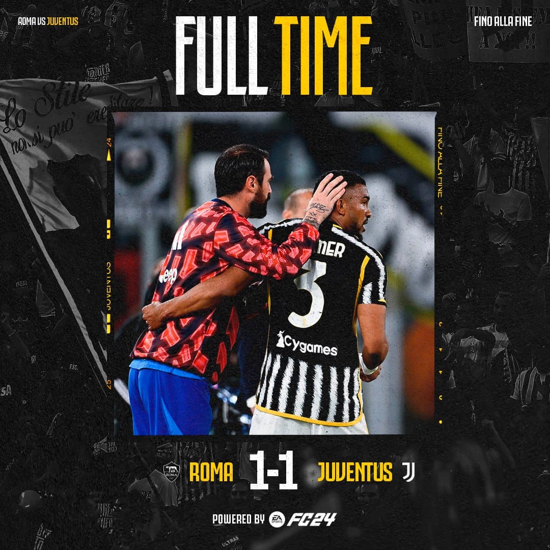 ผลบอลเมื่อคืนนี้ กัลโช่ โรม่า ยูเวนตุส