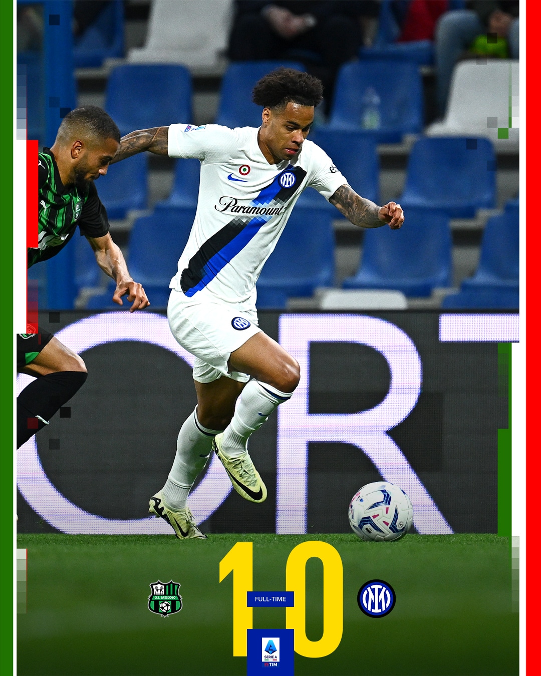 ผลบอลเมื่อคืนนี้ กัลโช่ ซาสซูโอโล่ อินเตอร์