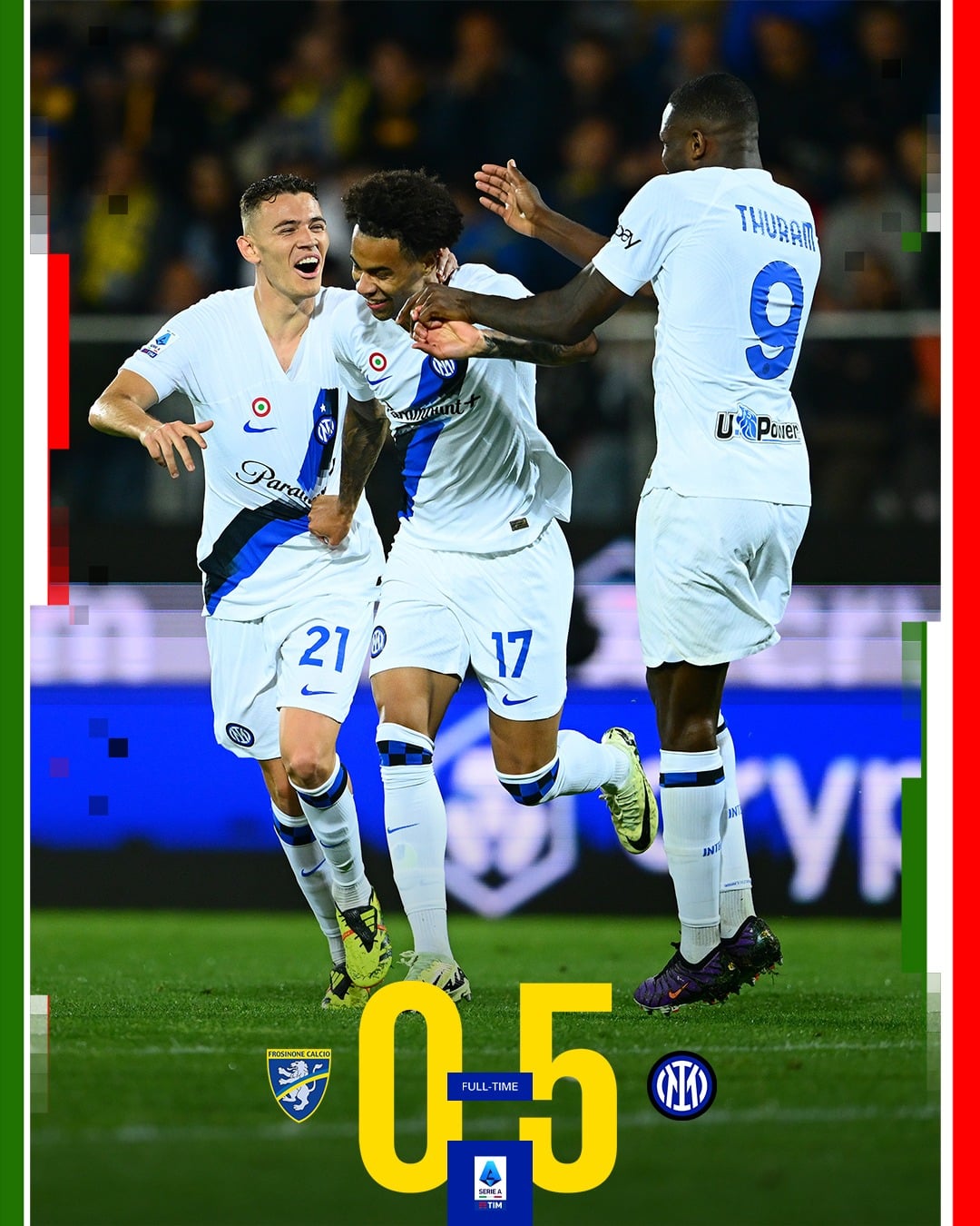 ผลบอลเมื่อคืนนี้ กัลโช่ โฟรซิโนเน่ อินเตอร์