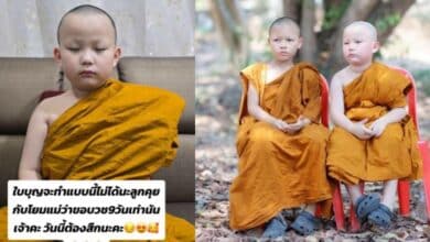 น้องใบบุญ บวชเณร