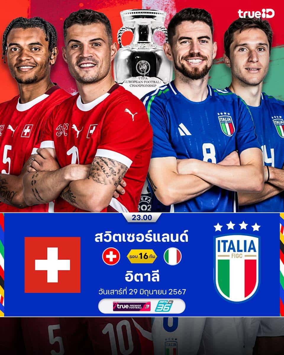 ฟุตบอล ยูโร 2024 สวิตเซอร์แลนด์ อิตาลี