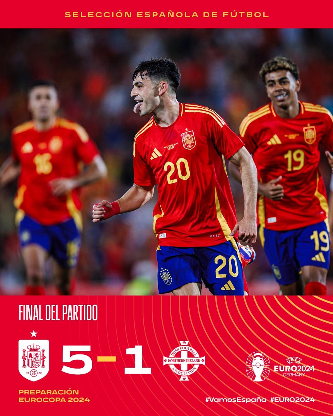 ผลบอลเมื่อคืนนี้ ฟุตบอลอุ่นเครื่องทีมชาติ สเปน ไอร์แลนด์เหนือ