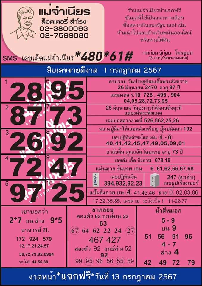 แม่จำเนียร 1 7 67