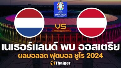 ผลบอลสด ยูโร 2024 เนเธอร์แลนด์ ออสเตรีย