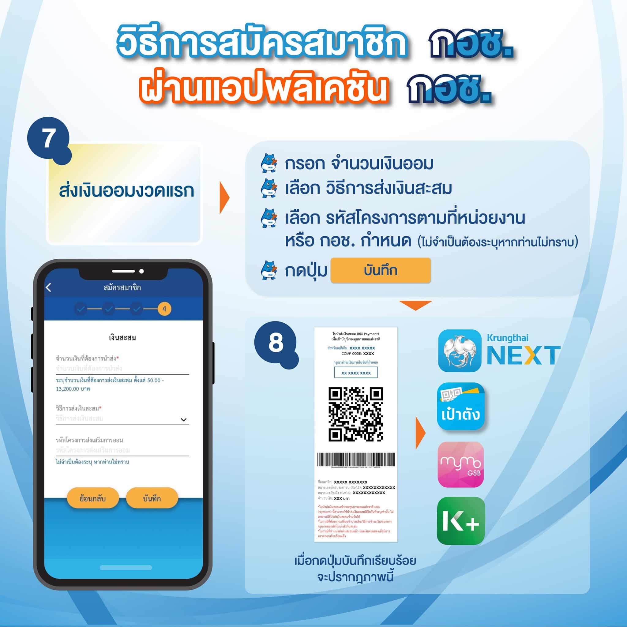 สรุปวิธีการสมัคร กอช.
