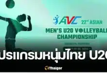 โปรแกรมแข่ง วอลเลย์บอลชาย U20 ชิงแชมป์เอเชีย 2024