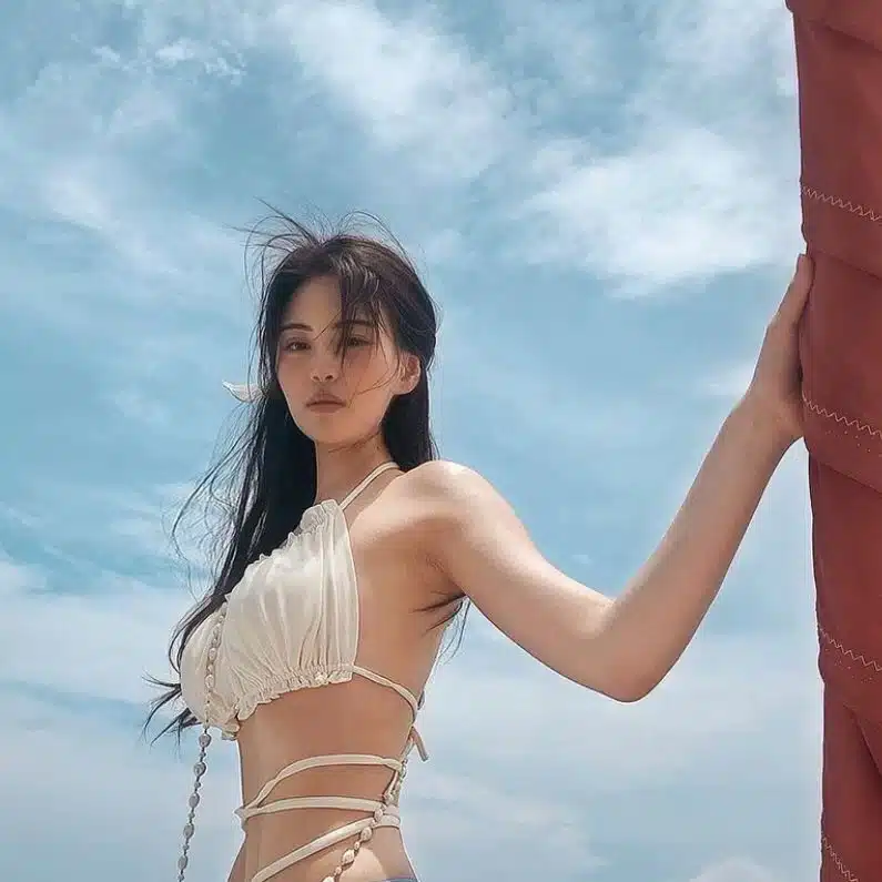 หยิน ฝันดาว ชุดว่ายน้ำ เที่ยวทะเล
