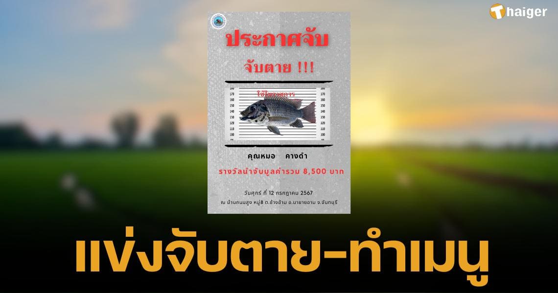 Changkham Subdistrict announces competition to kill and make menus Black Chin Fish wins nearly ten thousand in prize money (1)