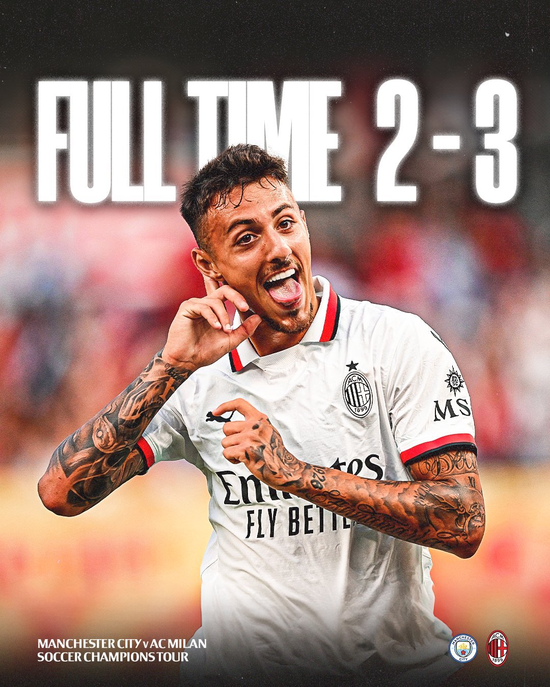 ผลฟุตบอลอุ่นเครื่อง แมนซิตี้ มิลาน