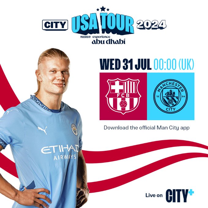 ฟุตบอลอุ่นเครื่อง แมนซิตี้ บาร์เซโลน่า