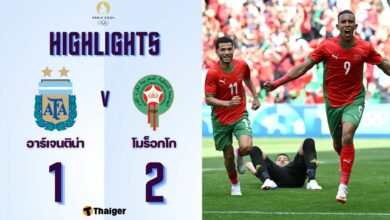 ผลฟุตบอลชาย โอลิมปิก 2024 อาร์เจนตินา โมร็อกโก