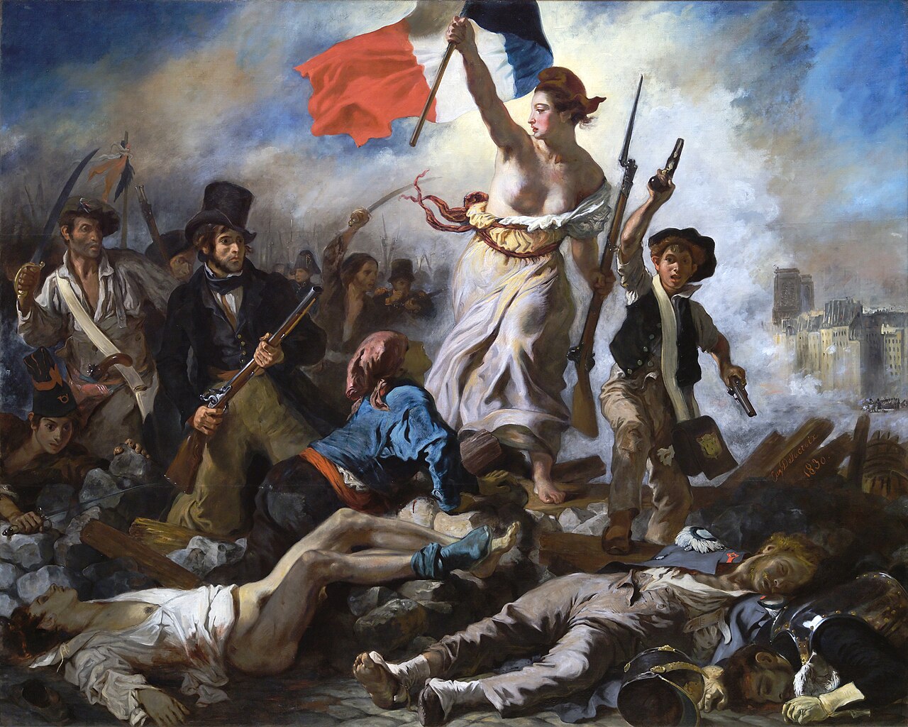 เสรีภาพนําประชาชน เป็นภาพวาดของยุคโรแมนติกโดยศิลปินชาวฝรั่งเศส Eugène Delacroix เพื่อระลึกถึงการปฏิวัติเดือนกรกฎาคมในปี 1830 