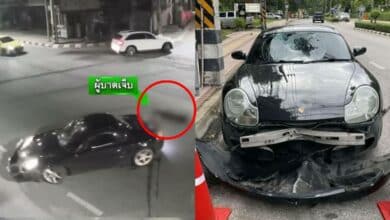 ปอร์เช่ ถอยทับคน