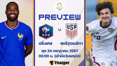 ฟุตบอลชาย โอลิมปิก 2024 ฝรั่งเศส สหรัฐอเมริกา