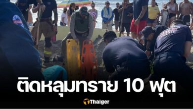 ติดหลุมทราย หาดแคลิฟอร์เนีย