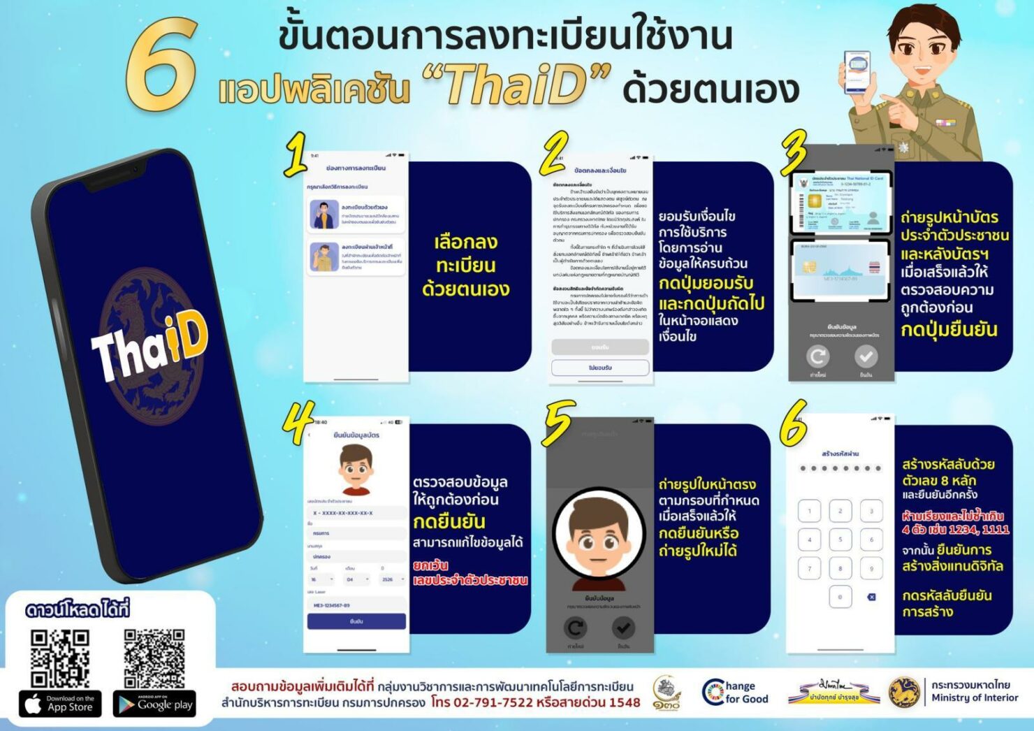 ย้ายทะเบียนบ้านออนไลน์ ด้วย ThaiID รับเงินดิจิทัล