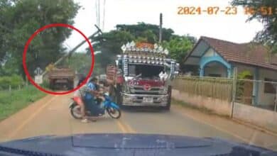 อุบัติเหตุ 6 ล้อชนเสาไฟ ปากช่อง