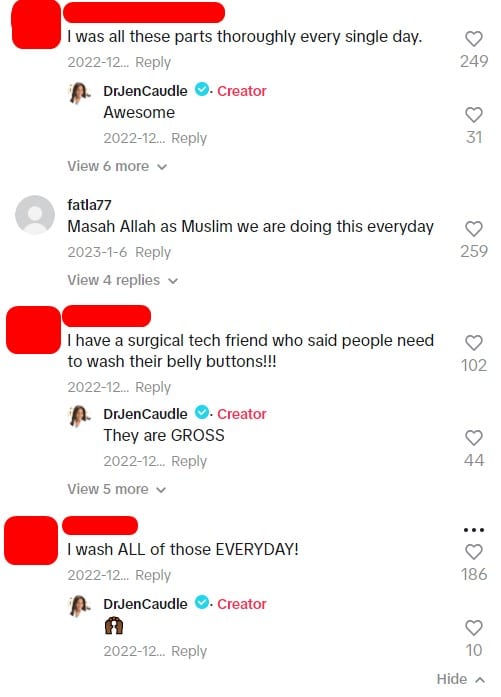 ดร. เจน คอเดิล แชร์เกร็ดความรู้ ล้างทำความสะอาด 5 ส่วน บนร่างกาย