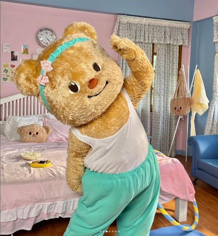 น้องหมีเนยทำคลิปออกกำลังกาย