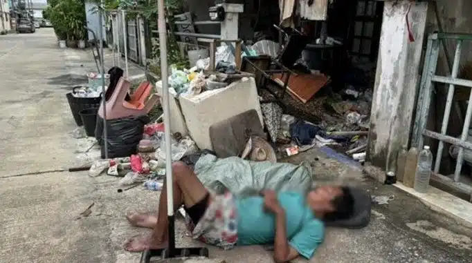 เบนซ์ ธนธิป นักแสดงตกอับ ป่วยจิตเวช ไร้คนดูแลนอนอยู่กองขยะ