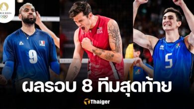 ผลวอลเลย์บอลชาย โอลิมปิก 2024 รอบ 8 ทีมสุดท้าย