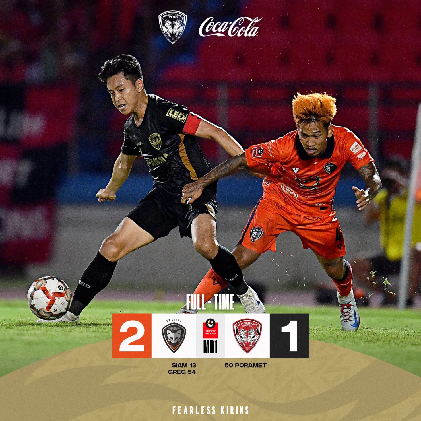 ผลฟุตบอล รีโว่ ไทยลีก นครราชสีมา เมืองทอง