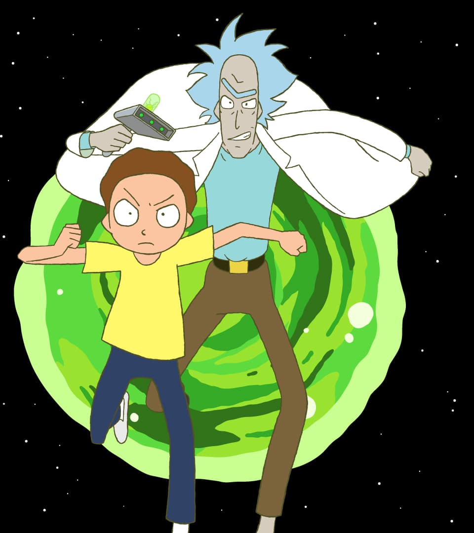 Rick and Morty เล่าถึงการผจญภัยของ ริก ซานเชส นักวิทยาศาสตร์ขี้เมาสติเฟื่อง กับมอร์ตี สมิธ หลานชายสายเนิร์ดผู้ถูกชักจูงได้ง่าย ทั้งสองเดินทางข้ามเวลาไปมาระหว่างที่บ้านและมิติต่างดาวอื่นๆ ร่วมด้วยสมาชิกในครอบครัวสมิธและเอเลี่ยนหลากหลายสายพันธุ์