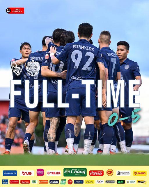 ผลฟุตบอล รีโว่ ไทยลีก เชียงราย บุรีรัมย์