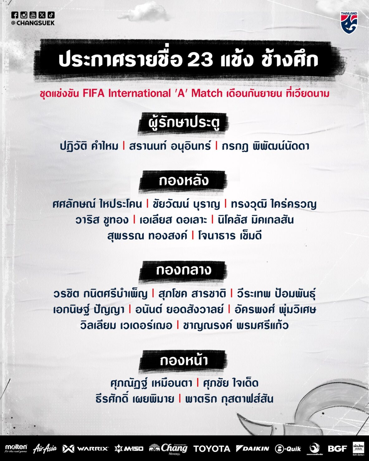 มาซาทาดะ อิชิอิ ฟุตบอลทีมชาติไทย