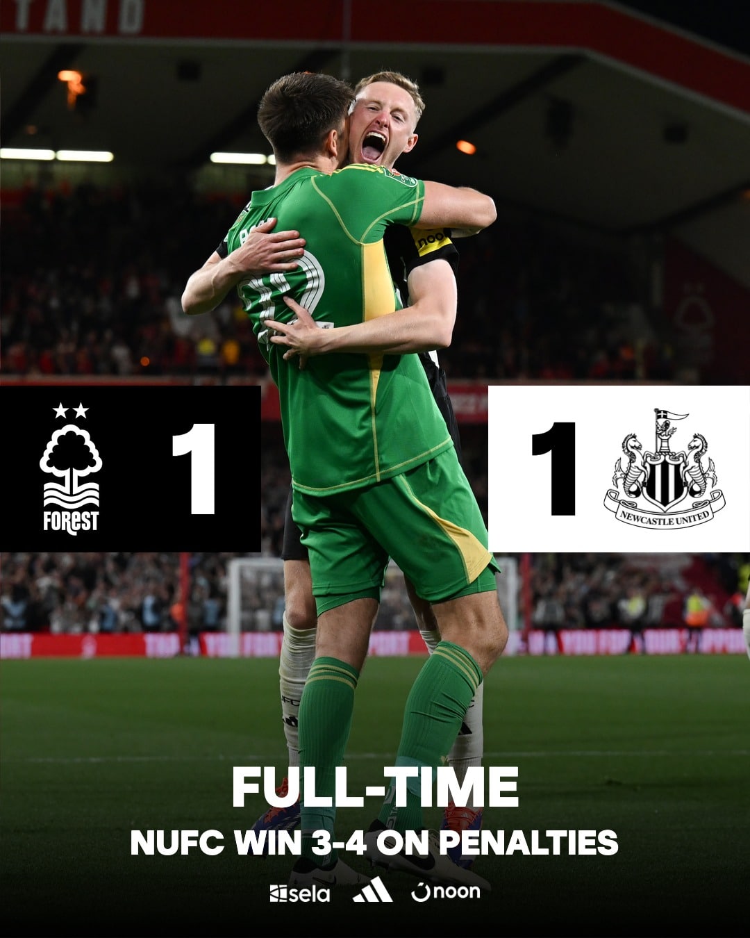 ผลบอลเมื่อคืนนี้ คาราบาวคัพ ฟอเรสต์ นิวคาสเซิ่ล