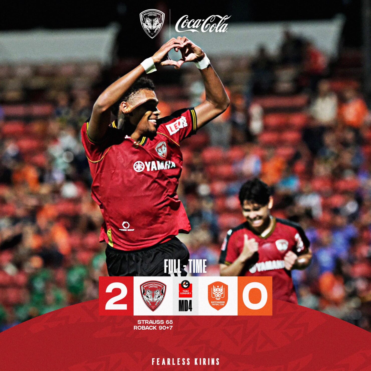 ผลฟุตบอล รีโว่ ไทยลีก เมืองทอง ราชบุรี