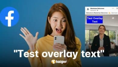 Facebook ขึ้นข้อความ "Test overlay text" ในโพสต์ คืออะไร แก้ได้ไหม?