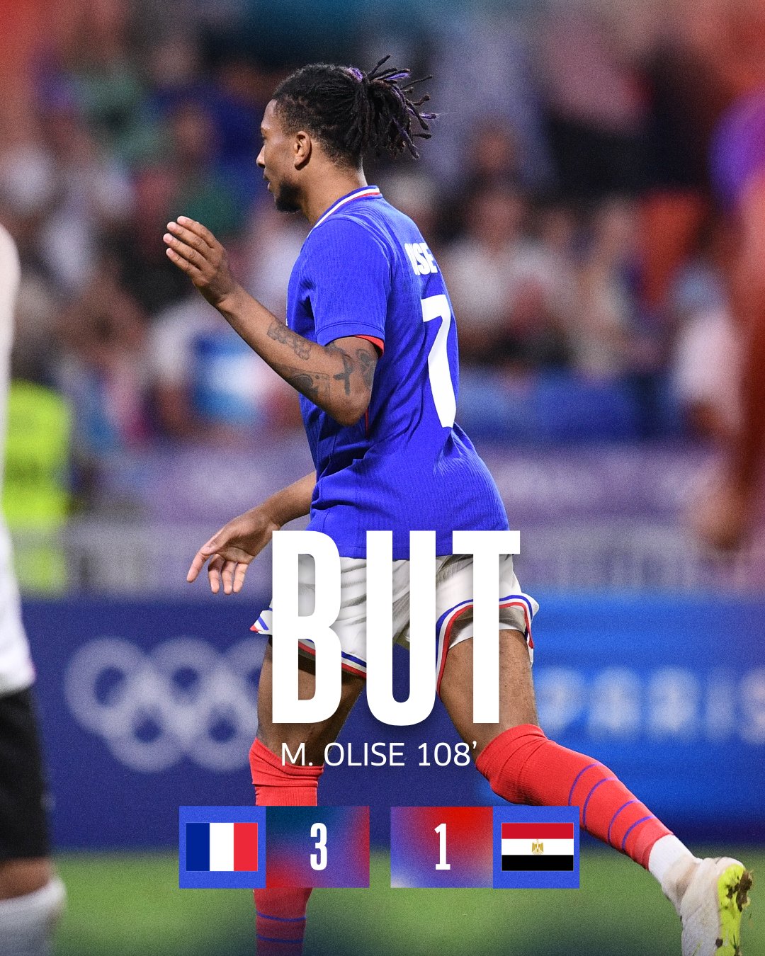 ผลฟุตบอลชาย โอลิมปิก 2024 ฝรั่งเศส อิยิปต์