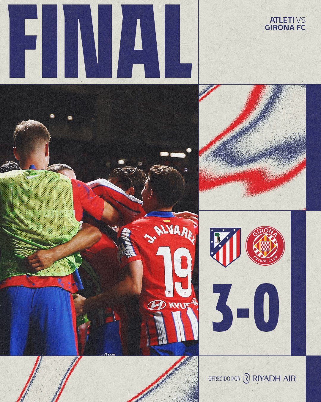 ผลบอลเมื่อคืนนี้ ลาลีกา แอต.มาดริด คิโรน่า