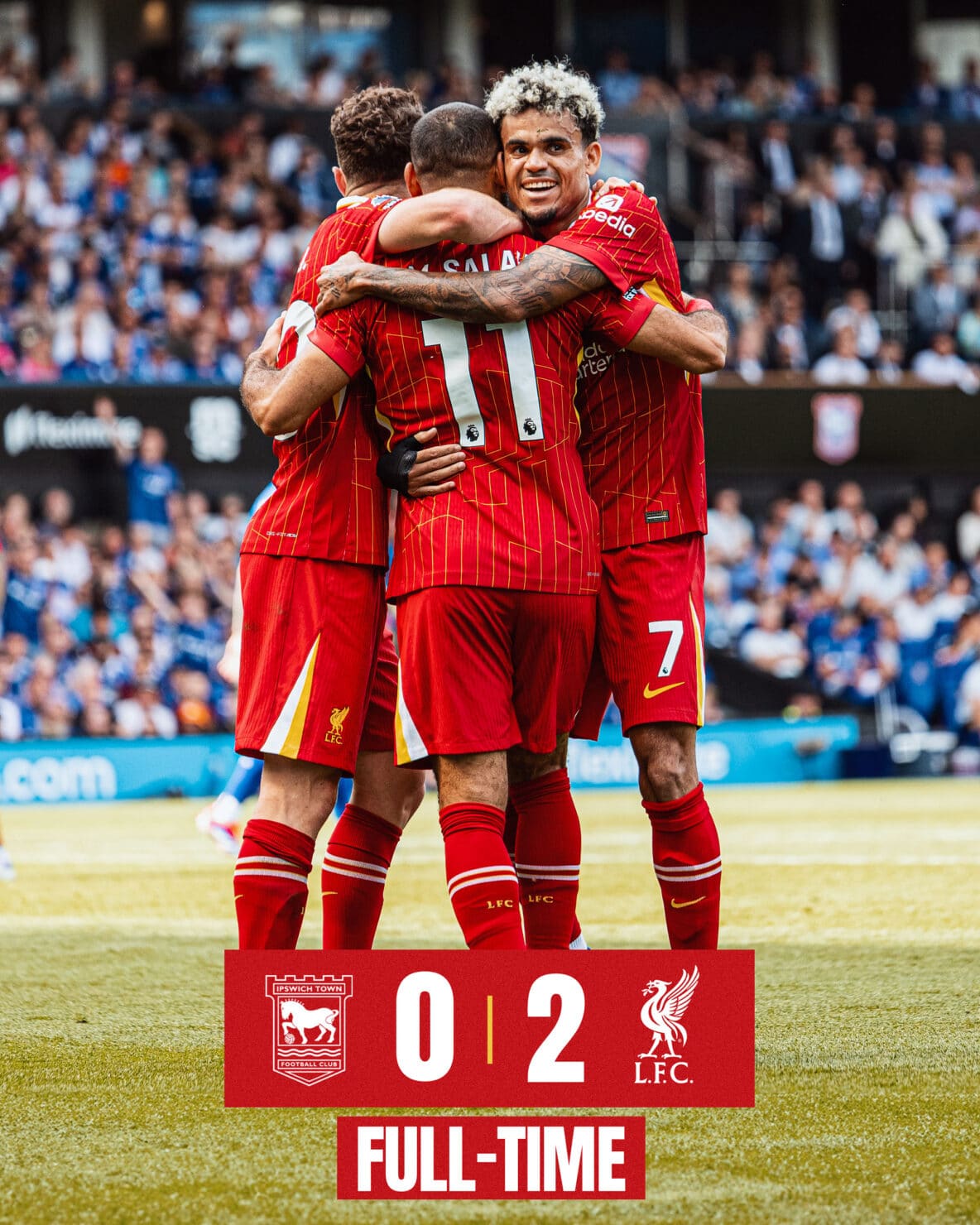 ผลบอลล่าสุด พรีเมียร์ลีก อิปสวิช ลิเวอร์พูล