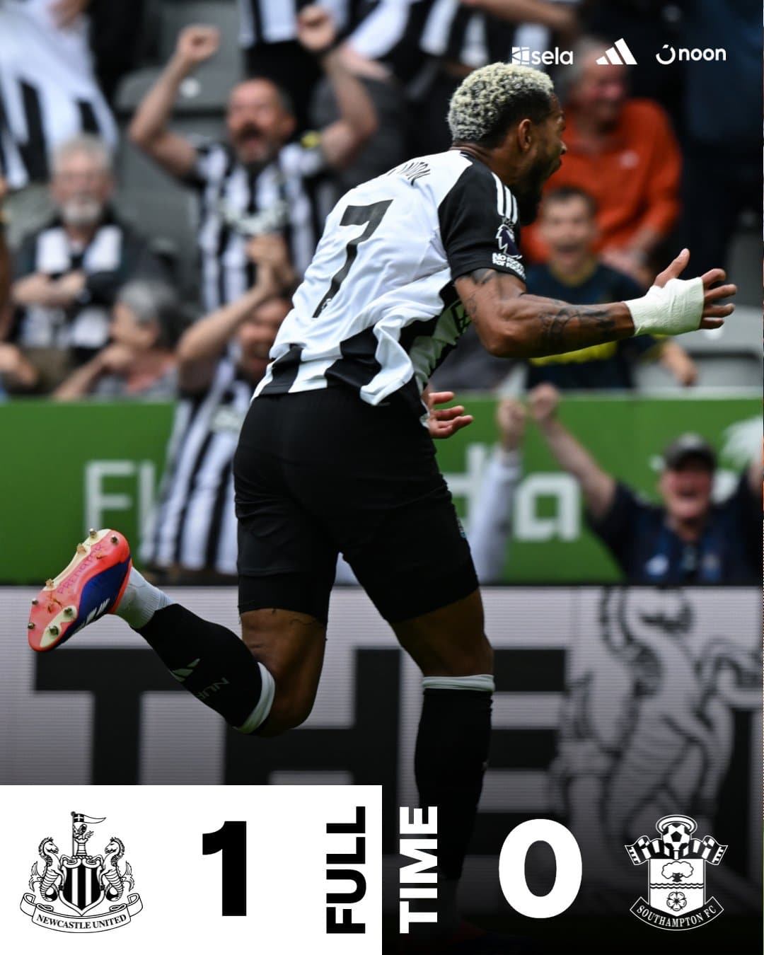 ผลบอลล่าสุด พรีเมียร์ลีก นิวคาสเซิ่ล เซาแฮมป์ตัน