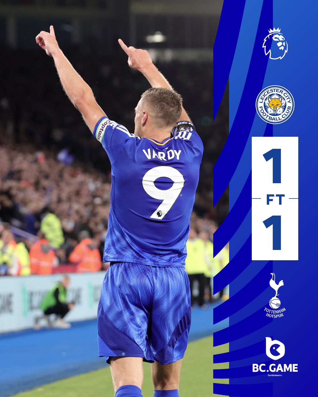 ผลบอลเมื่อคืนนี้ พรีเมียร์ลีก เลสเตอร์ สเปอร์ส