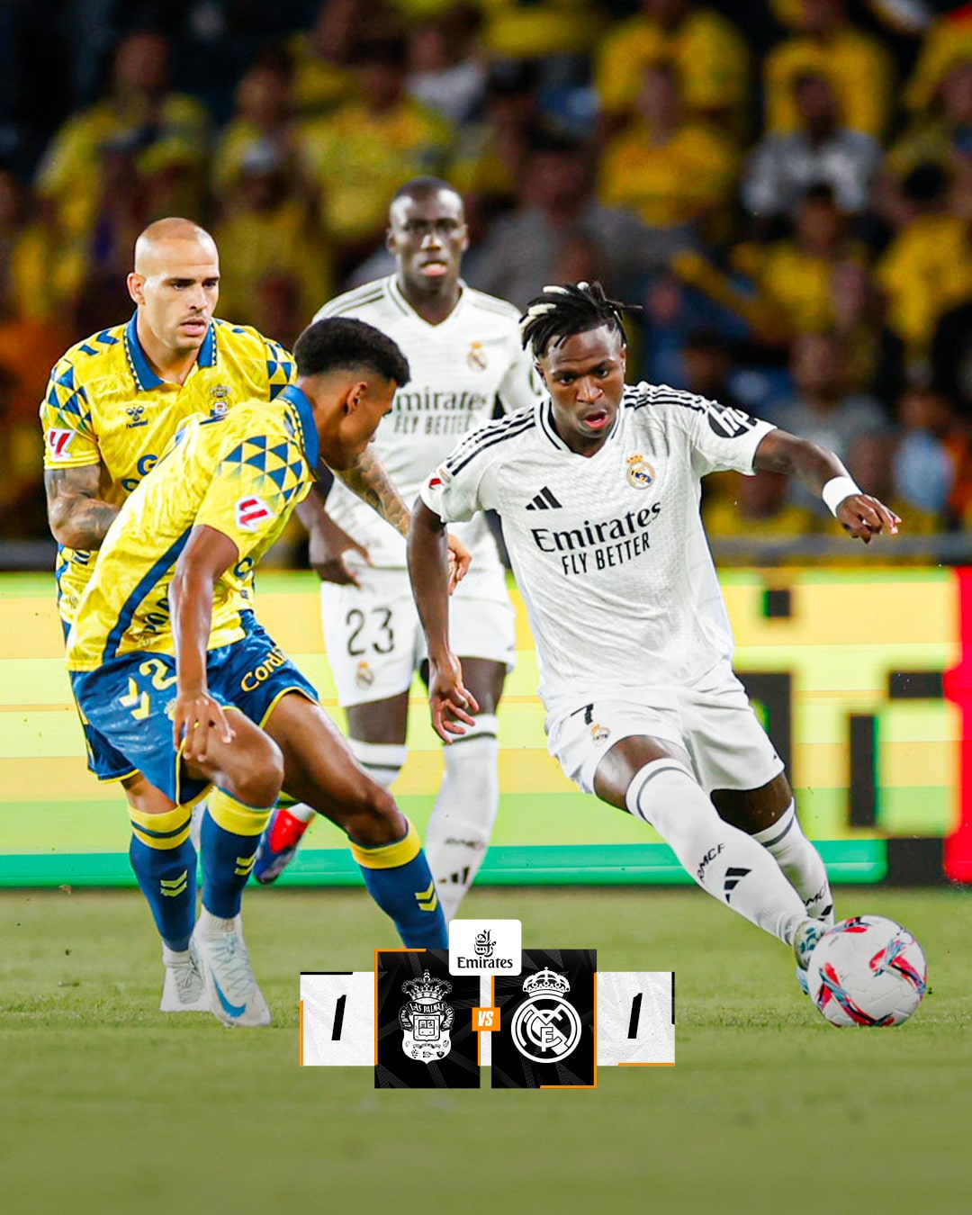 ผลบอลเมื่อคืนนี้ ลาลีกา ลาส พัลมาส เรอัล มาดริด