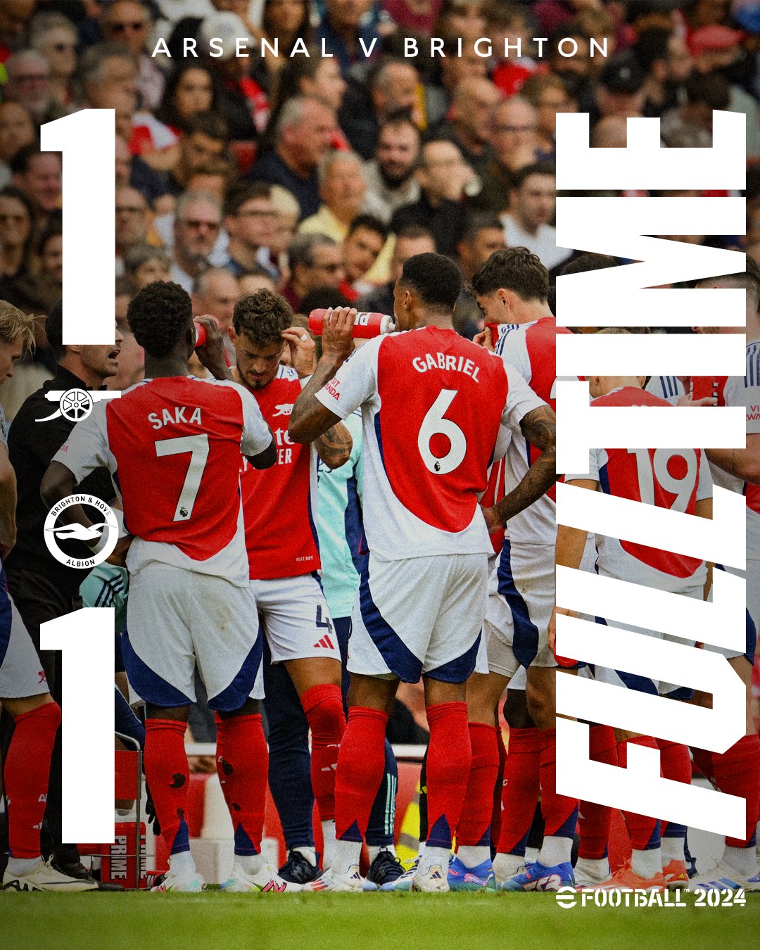 ผลบอลล่าสุด พรีเมียร์ลีก อาร์เซนอล ไบรท์ตัน